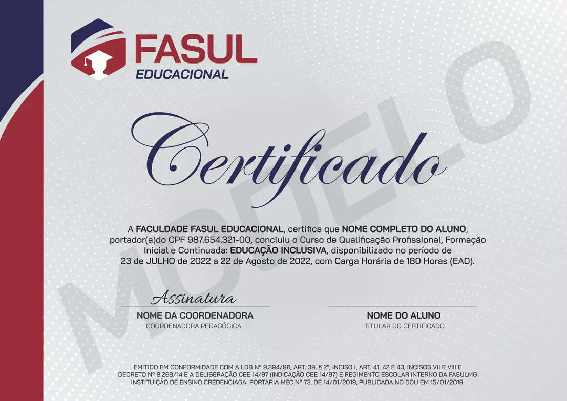 CURSOS CERTIFICADO GRATUITO - Certificado FasulMG